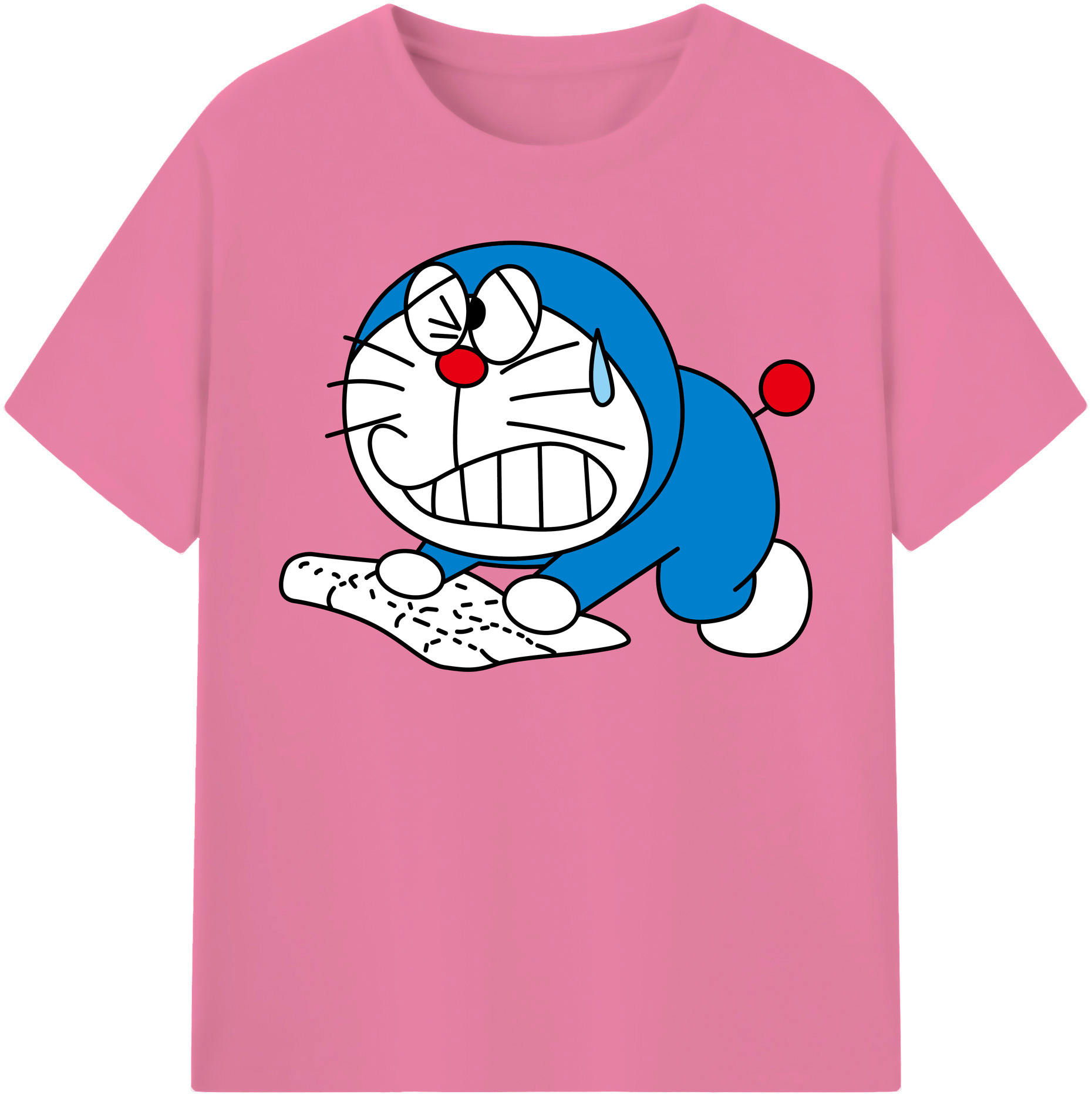 （画像用） ドラえもん Doraemon 綿100％半袖Tシャツ（フロントプリント）